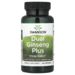 Swanson Vitamins, Dual Ginseng Plus, 60 Capsules