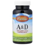 Carlson, Vitamins A & D, 300 Soft Gels