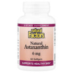 Natural Factors, Natural Astaxanthin, 6 mg, 60 Softgels