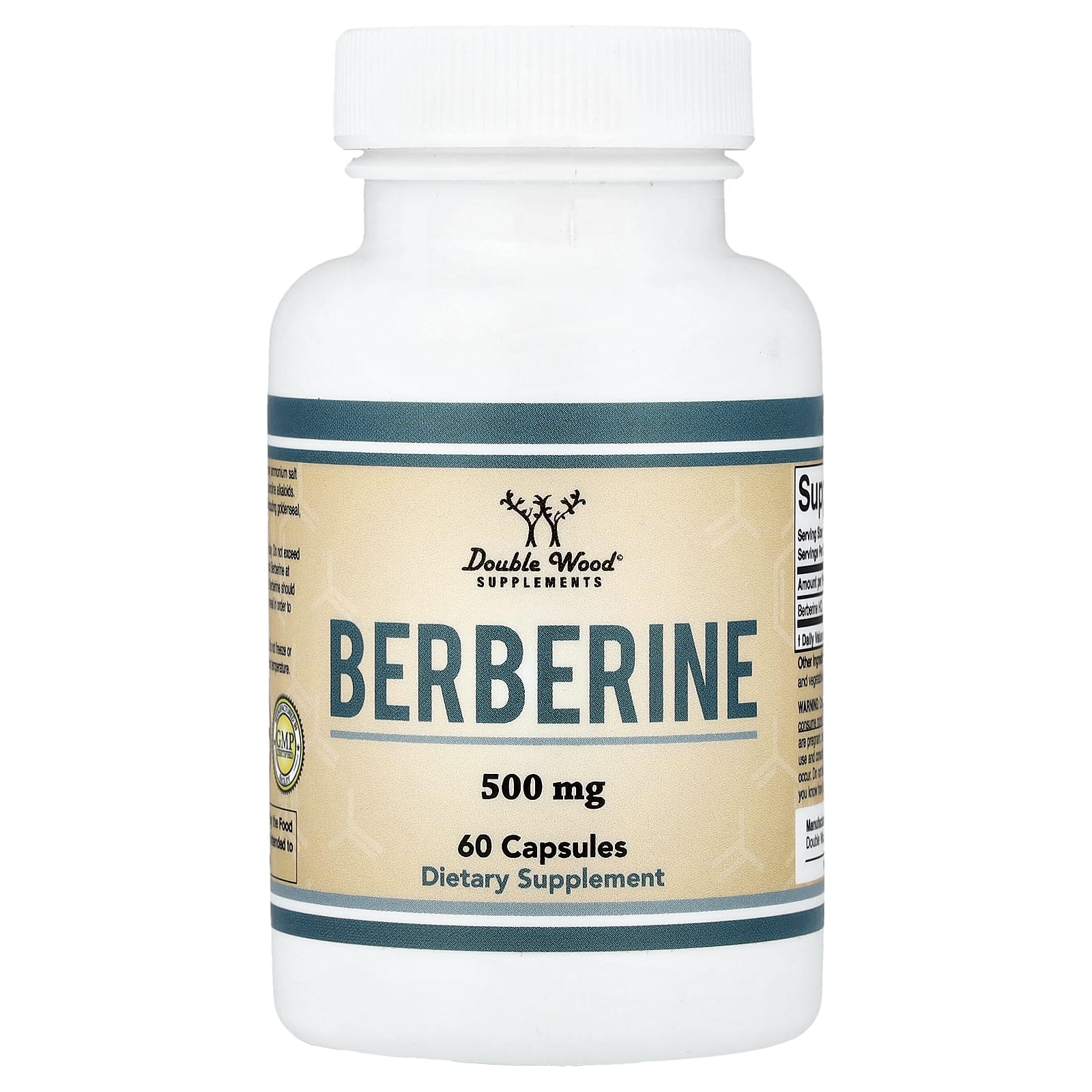 f67e8eb80cb0b257 Double Wood Supplements, Berberine, 500 mg, 60 Capsules - Image 1