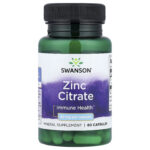Swanson Vitamins, Zinc Citrate, 30 mg, 60 Capsules