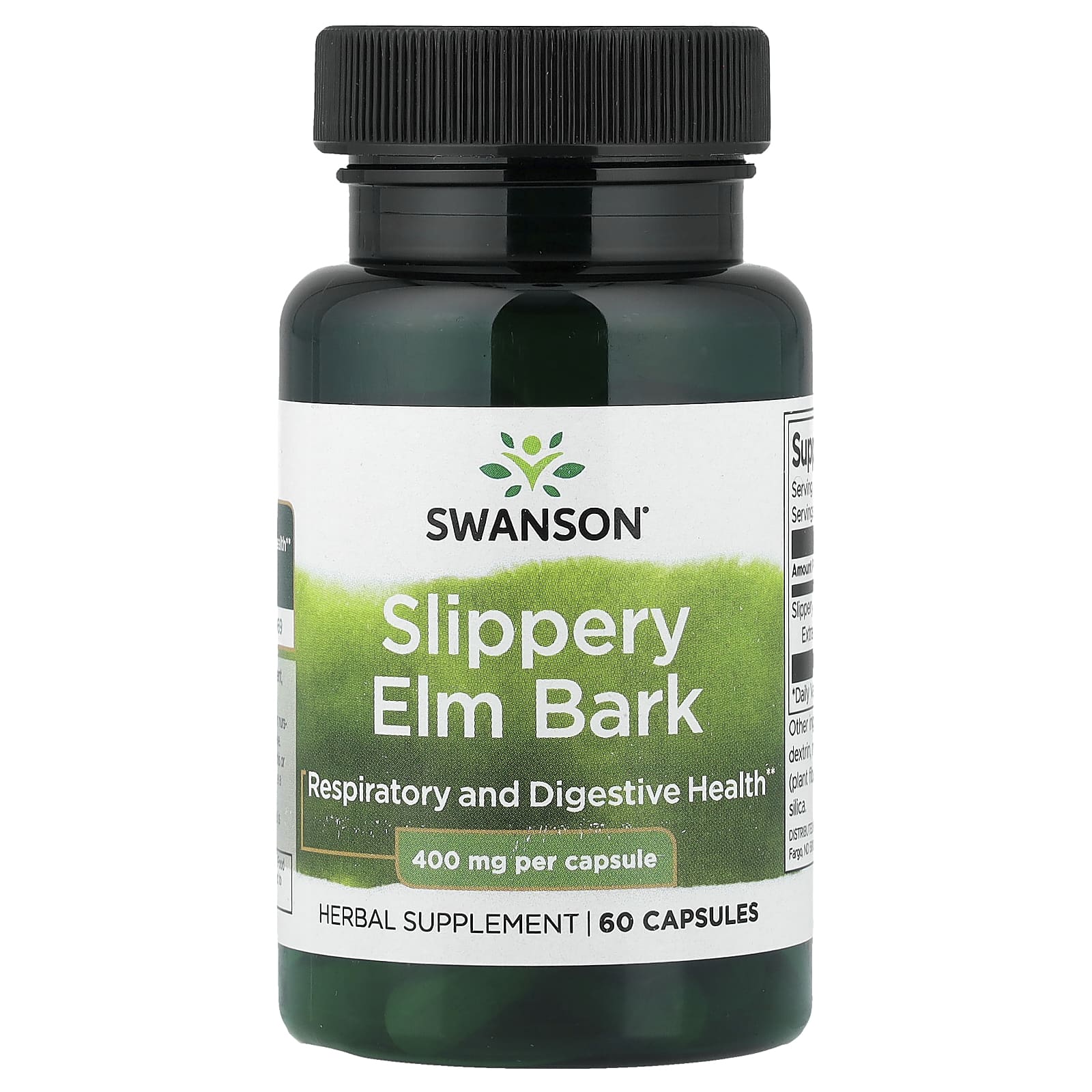 f92a2211a4aca5ef Swanson Vitamins, Slippery Elm Bark , 400 mg , 60 Capsules - Image 1