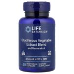 Life Extension, Cruciferous Vegetable Extract Blend with Resveratrol, 60 Vegetarian Capsules