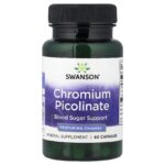 Swanson Vitamins, Chromium Picolinate, 60 Capsules (200 mcg per Capsule)