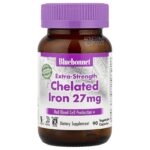 Bluebonnet Nutrition, Chelated Iron, Extra-Strength , 27 mg, 90 Vegetable Capsules