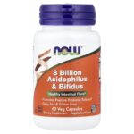 NOW Foods, 8 Billion Acidophilus & Bifidus, 60 Veg Capsules