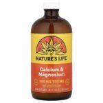 Nature's Life, Calcium & Magnesium, Natural Orange, 16 fl oz (473 ml)
